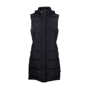 Piumino lungo senza maniche Misty HKM Nero