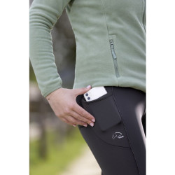 Leggings Alice con fondo integrale in silicone HKM Verde scuro