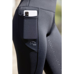 Leggings Alice con fondo integrale in silicone HKM Nero