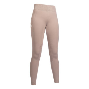 Leggings Lavender Bay con ginocchiere in silicone HKM Talpa Marrone
