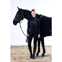 Lederen halster Rosegold HKM Nero