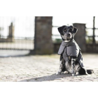 Cappotto per cane Buddy con fodera in pile HKM Grigio scuro
