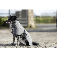 Cappotto per cane Buddy con fodera in pile HKM Grigio scuro