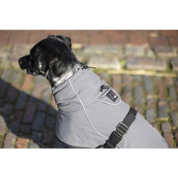 Cappotto per cane Buddy con fodera in pile HKM Grigio scuro Cappotto per cane Buddy con fodera in pile HKM Grigio scuro