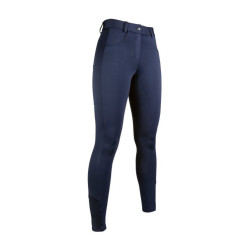 Pantaloni Emma con grip integrale in silicone HKM Blu scuro Pantaloni Emma con grip integrale in silicone HKM Blu scuro