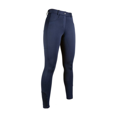 Pantaloni Emma con grip integrale in silicone HKM Blu scuro Pantaloni Emma con grip integrale in silicone HKM Blu scuro