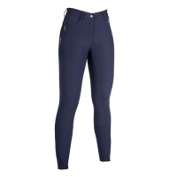 Pantaloni Equine Sports Style con fondo integrale in silicone HKM Blu scuro