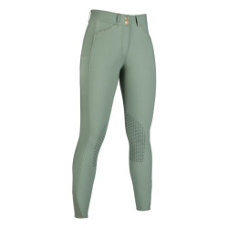 Pantaloni Helene con rinforzi in silicone HKM Verde scuro