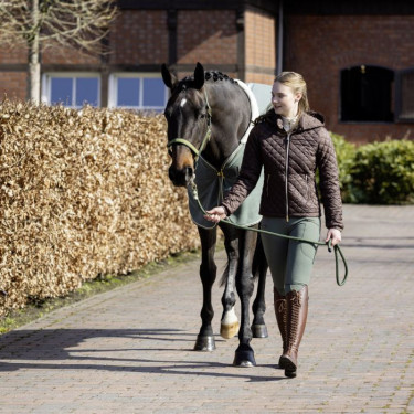 Pantaloni Helene con rinforzi in silicone HKM Verde scuro