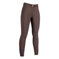 Pantaloni Helene con fondo integrale in silicone HKM Marrone scuro Pantaloni Helene con fondo integrale in silicone HKM Marrone scuro