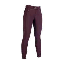 Pantaloni Helene con fondo integrale in silicone HKM Rosso scuro