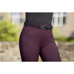 Pantaloni Helene con fondo integrale in silicone HKM Rosso scuro
