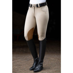 Pantaloni Hunter con rinforzi in Alos HKM Naturale scuro Beige Pantaloni Hunter con rinforzi in Alos HKM Naturale scuro Beige