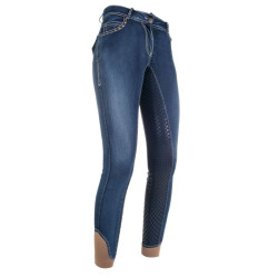 Pantaloni Pasadena Summer Denim con fondo integrale in s. HKM Pantaloni Pasadena Summer Denim con fondo integrale in s. HKM