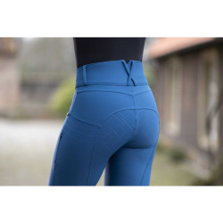 Pantaloni Port Royal con fondo integrale in silicone HKM Blu scuro