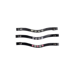 Frontali Hobby Horsing set di 3 HKM Rosa / argentato