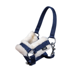 Capestro e lunghina Hobby Horsing HKM Blu scuro
