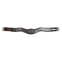 Cintura in cuoio forma curva HKM Marrone