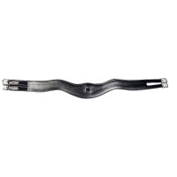 Cintura in cuoio forma curva HKM Nero