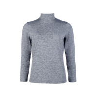 Maglietta a maniche lunghe con collo alto Ruby HKM Grigio Maglietta a maniche lunghe con collo alto Ruby HKM Grigio