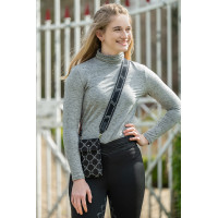 Maglietta a maniche lunghe con collo alto Ruby HKM Grigio Maglietta a maniche lunghe con collo alto Ruby HKM Grigio