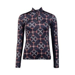 T-shirt tecnico Edinburgh HKM maniche lunghe Nero