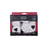 Wedstrijdset Cuddle Pony HKM Bianco / blu scuro