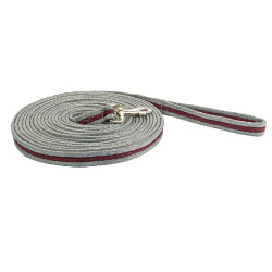 Longe voor werk Soft 8 m HKM Grigio scuro / bordeaux