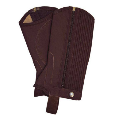 Mini chaps in nabuk HKM Marrone scuro