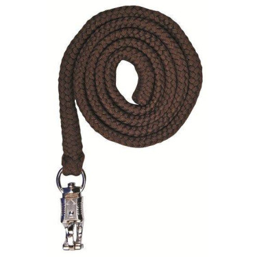 Longe Stars con moschettone antipanico HKM Marrone scuro