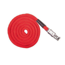 Lunga Aachen con moschettone antipanico HKM Rosso