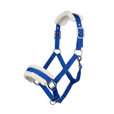 Capezzina Bischofshofen imbottitura Teddy HKM Blu reale