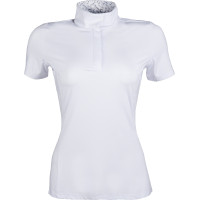 Polo da concorso Hunter maniche corte HKM Bianco
