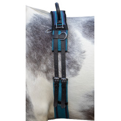 Sottopancia in tela con maniglia HKM Navy / azzurro cielo