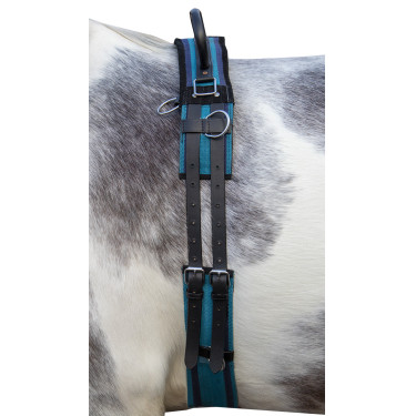 Sottopancia in tela con maniglia HKM Navy / azzurro cielo