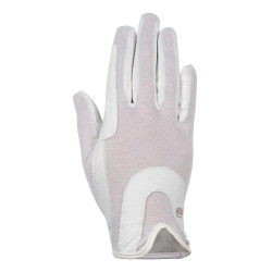 Guanti Grip Mesh HKM Bianco