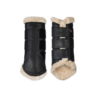 Stinchiere Comfort Premium Pelliccia HKM Nero