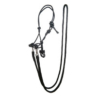 Capestro etologico con redini/lunghe HKM Nero Capestro etologico con redini/lunghe HKM Nero