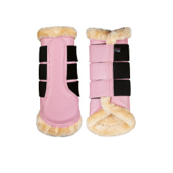 Stinchiere Comfort Premium Pelliccia HKM Rosa chiaro
