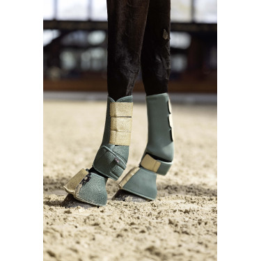 Stinchiere softoprene Colour Pro HKM Verde oliva Stinchiere softoprene Colour Pro HKM Verde oliva