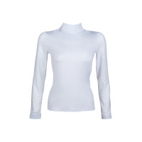 Polo da concorso Monaco maniche lunghe HKM Bianco