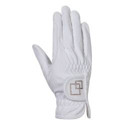 Handschoenen Competition HKM Bianco / rosa
