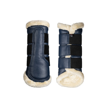 Stinchiere Comfort Premium Pelliccia HKM Blu scuro Stinchiere Comfort Premium Pelliccia HKM Blu scuro