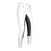 Basic-Reithose Belmtex Grip 3/4-Gesäßeinsatz HKM Bianco / nero Basic-Reithose Belmtex Grip 3/4-Gesäßeinsatz HKM Bianco / nero