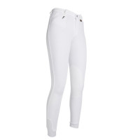 Pantaloni Penny Easy con rinforzi in tessuto HKM Bianco / bianco Pantaloni Penny Easy con rinforzi in tessuto HKM Bianco / bianco