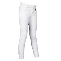 Pantaloni Kids Easy con rinforzi in silicone HKM Bianco Pantaloni Kids Easy con rinforzi in silicone HKM Bianco
