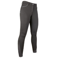 Pantaloni Equilibrio Style con fondo integrale in silicone HKM Marrone scuro
