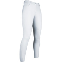 Pantaloni Sunshine Competition con rinforzi in silicone. HKM Bianco