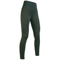 Leggings Cosy Style con fondo integrale in silicone HKM Verde scuro Leggings Cosy Style con fondo integrale in silicone HKM Verde scuro