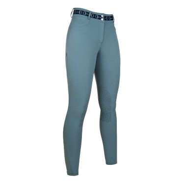 Pantaloni Monaco Style con rinforzi in silicone HKM Salvia Viola